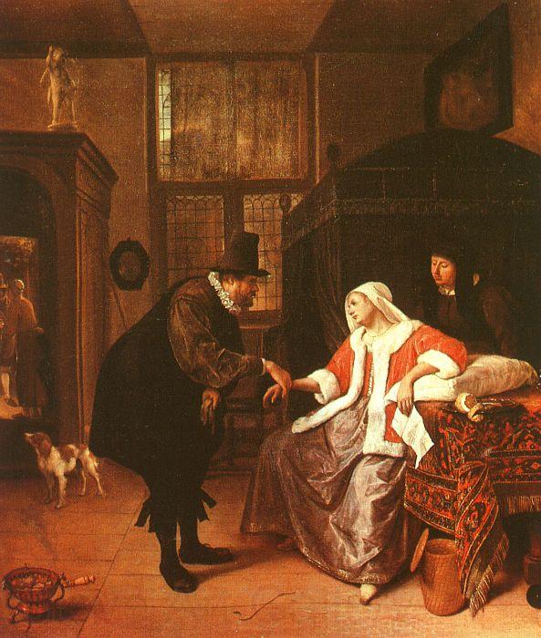 Jan Steen The Lovesick Woman Norge oil painting art